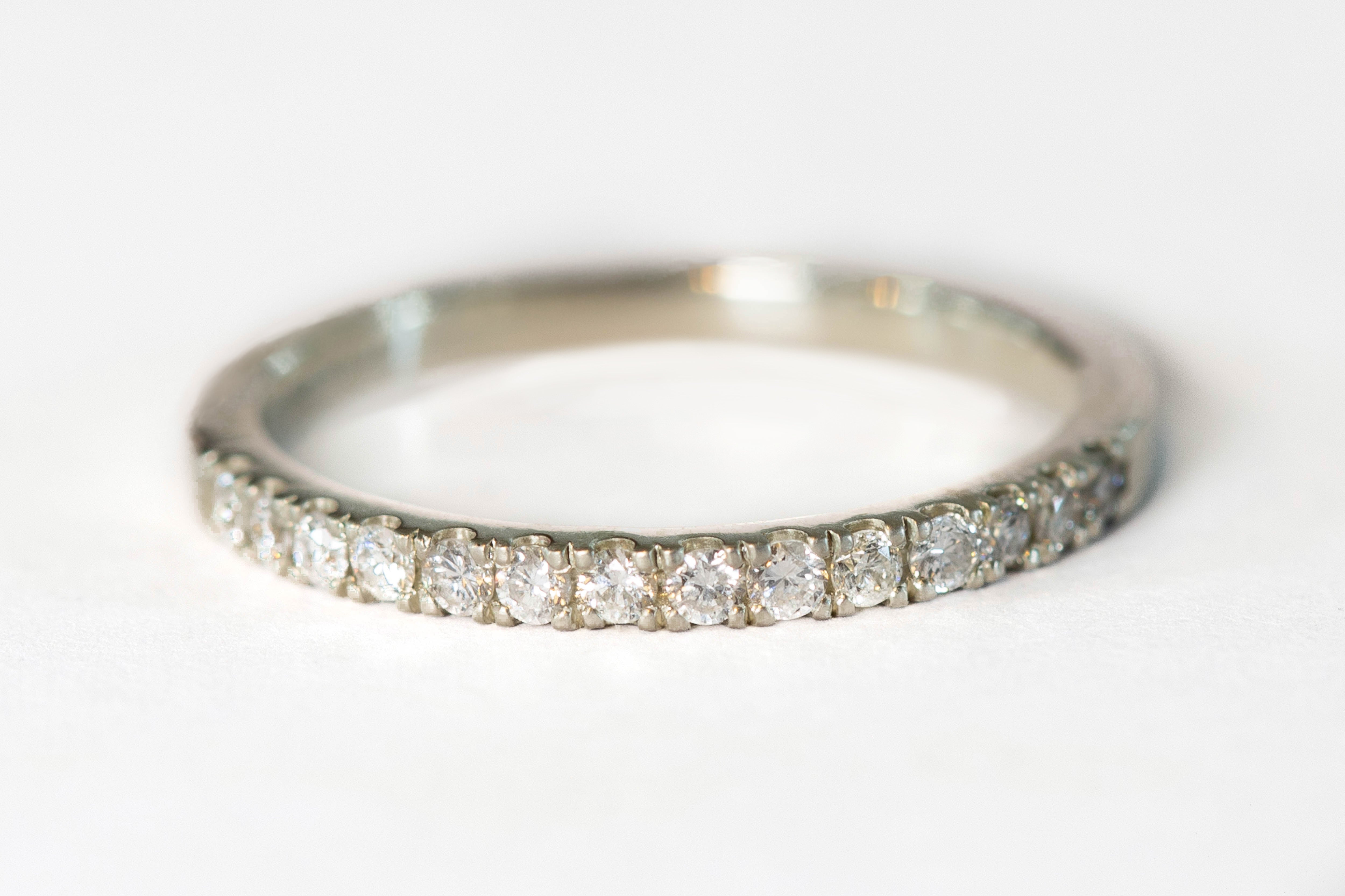 Diamond Half Eternity Ring - Small