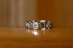 Load image into Gallery viewer, Art Nouveau Ring Stack - Diamond
