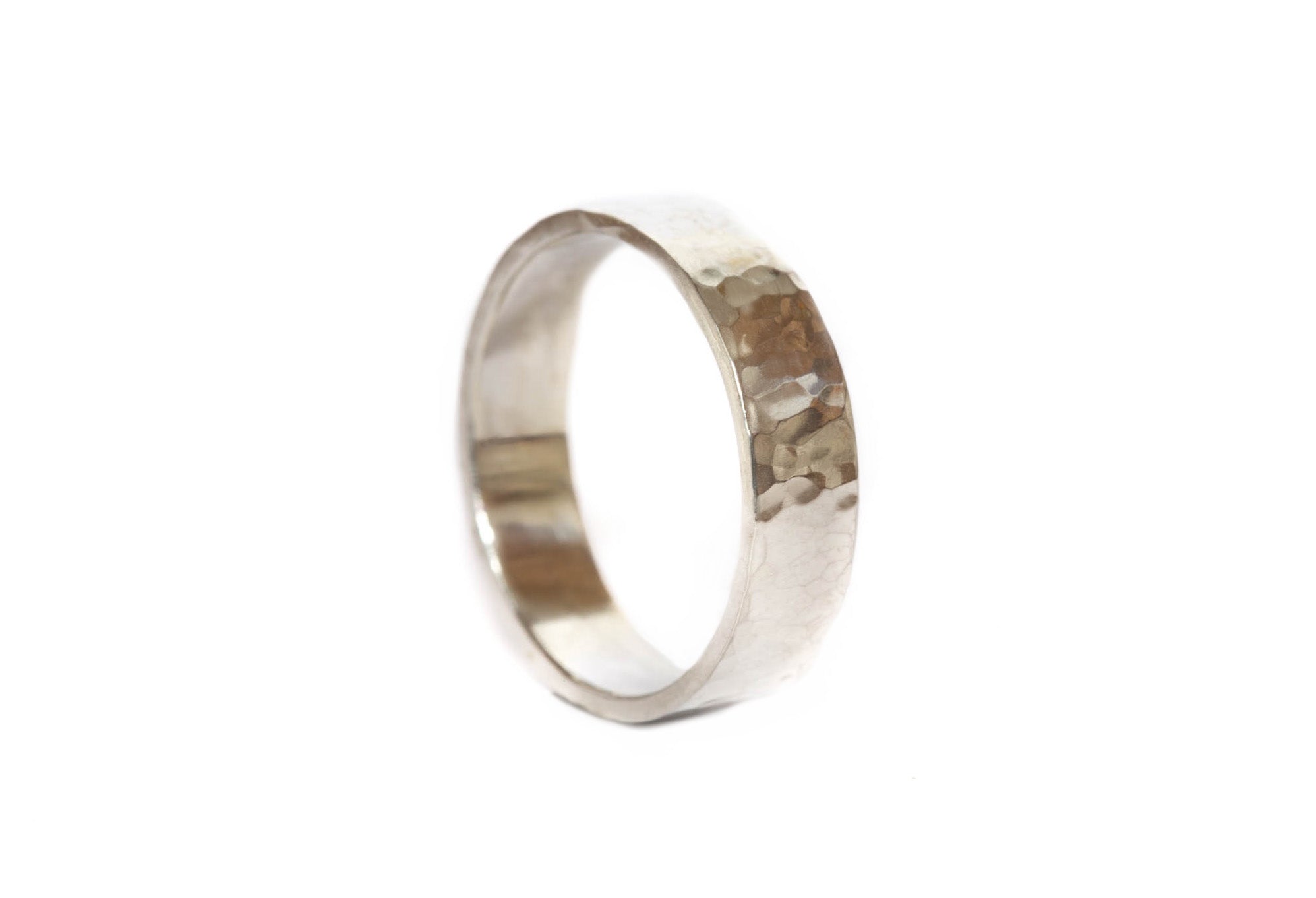 Hammered Texture Ring - Silver
