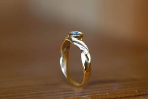 Willow Leaves Engagement Ring