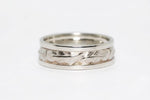 Load image into Gallery viewer, Wide Oak Leaves Ring - Silver
