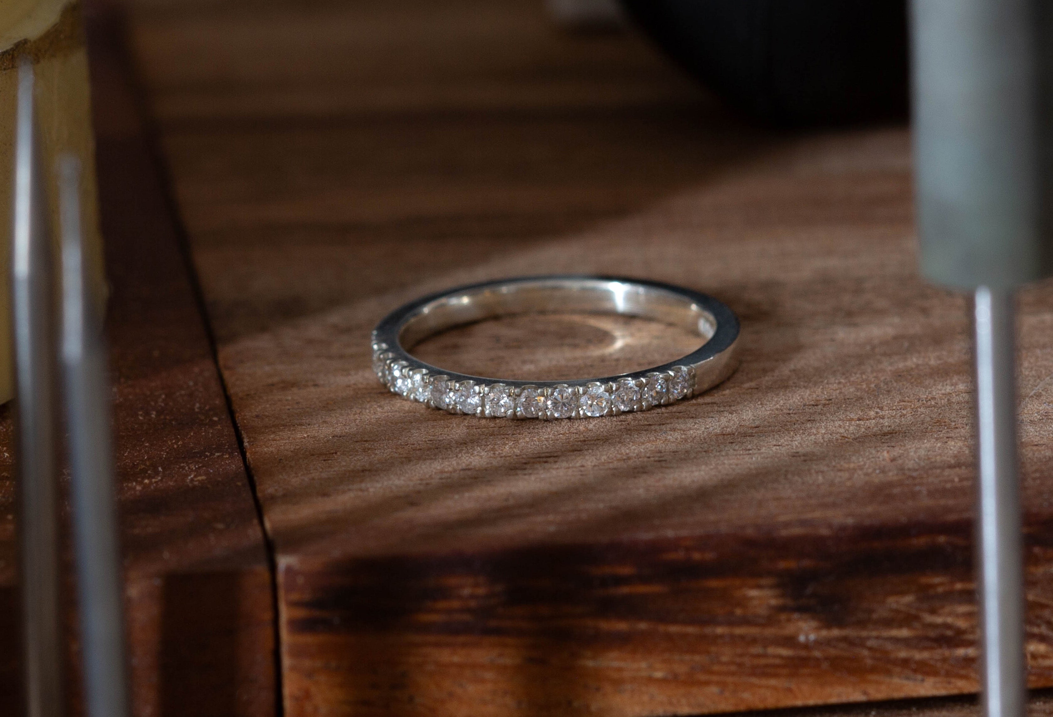 Diamond Half Eternity Ring - Small