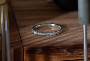 Diamond Half Eternity Ring - Small