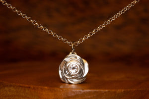 The Rose Pendant - Silver