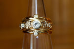 Load image into Gallery viewer, Art Nouveau Ring Stack - Diamond

