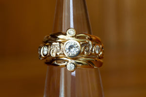 Art Nouveau Ring Stack - Diamond