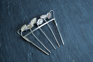 Luned Hair Comb - Silver