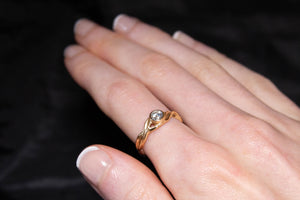 Willow Leaves Engagement Ring